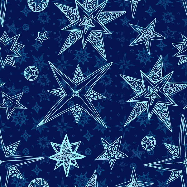 手工绘制的星星 — 图库矢量图片