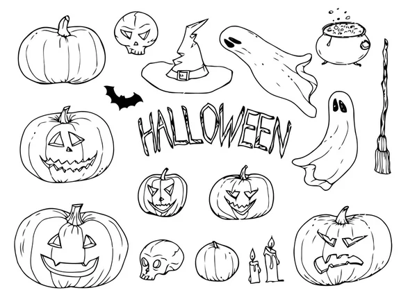 Halloween set — Stock Vector