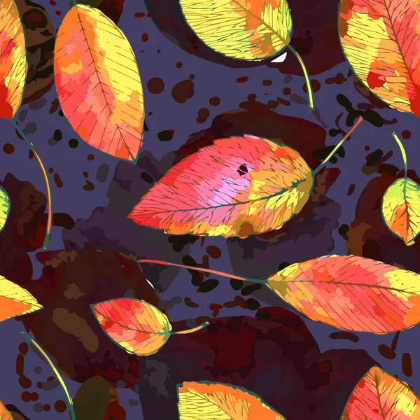 Feuille d'automne fond — Image vectorielle