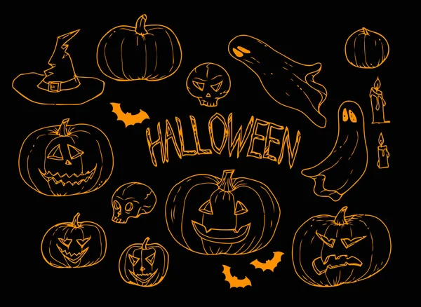 Set de Halloween — Archivo Imágenes Vectoriales