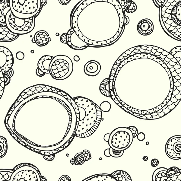 Seamless Wallpaper With circles — Stock Vector