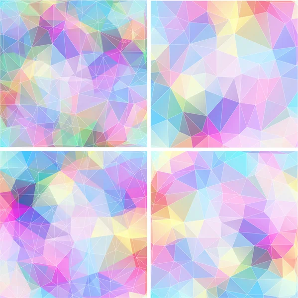 Ensemble de bannière mosaïque colorée — Image vectorielle