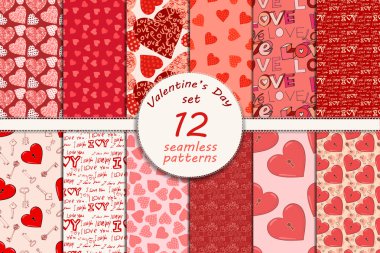 valentines day seamless pattern clipart