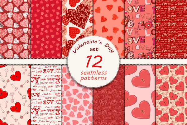 valentines day seamless pattern