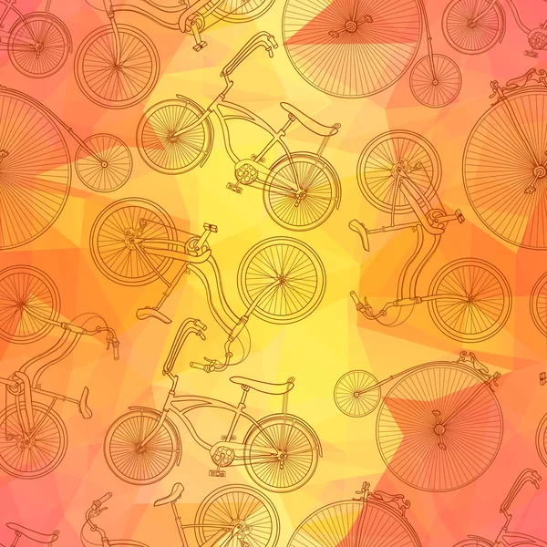 Fondo de bicicleta sin costuras — Archivo Imágenes Vectoriales