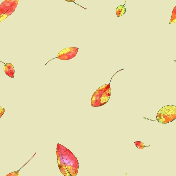 秋天树叶背景 — 图库矢量图片
