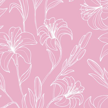 Çiçekli, kusursuz çiçek deseni.