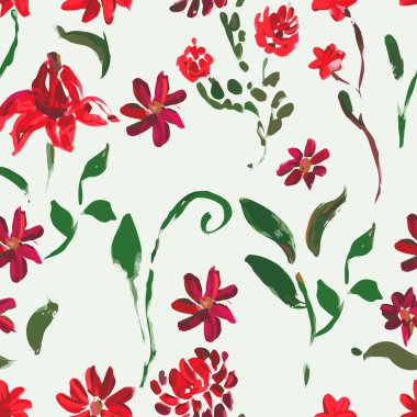 Çiçeklerle kusursuz desen