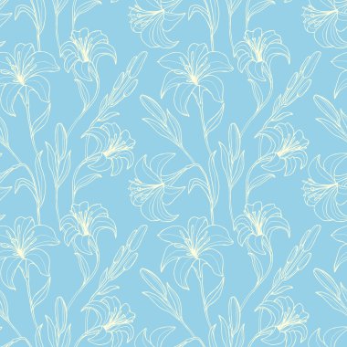 Çiçekli, kusursuz çiçek deseni.