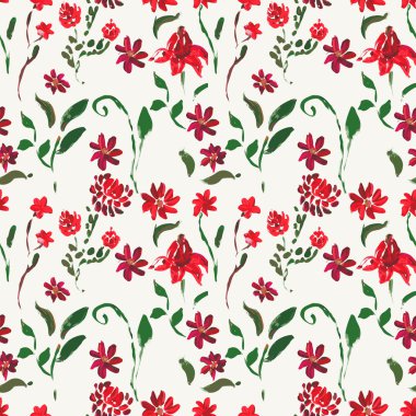 Çiçeklerle kusursuz desen