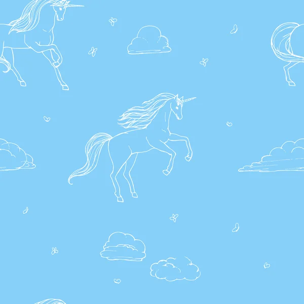 Unicorn seamless — стоковый вектор