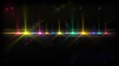 bir sahne ışıklarını satırı