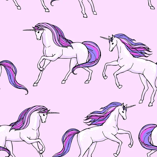 Unicorn seamless — стоковый вектор