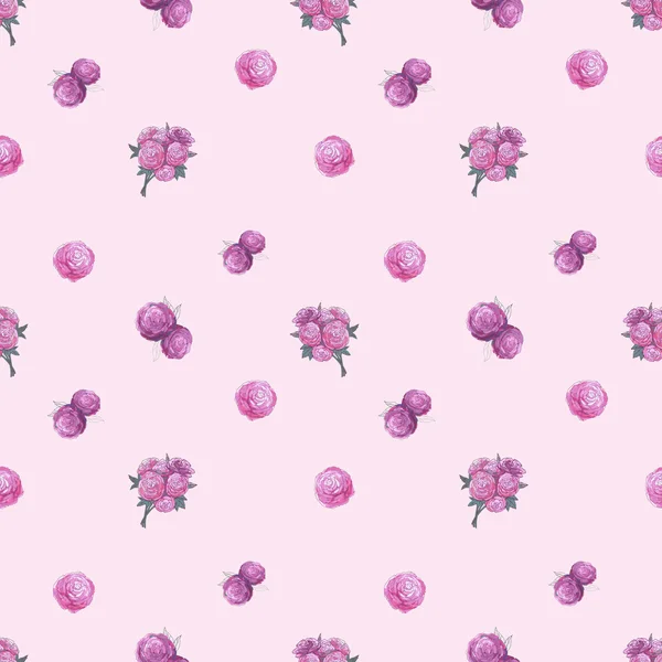 Fundo floral sem costura — Vetor de Stock