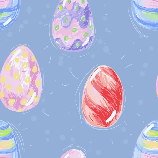 Seamless pattern with easter eggs — Stock Vector