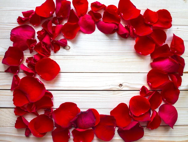 Rose Petals Border — Stock Photo, Image