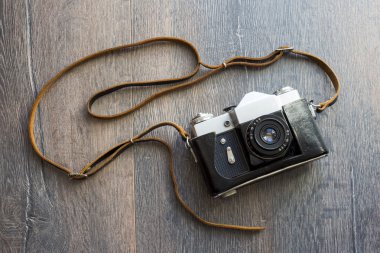 retro fotoğraf makinesinin Üstten Görünüm