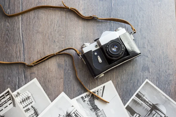 Top view of retro camera — Stock Photo, Image