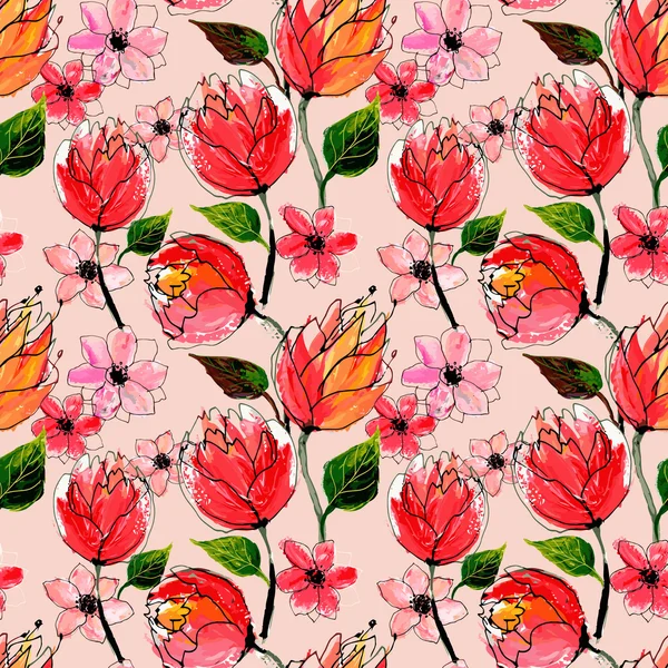 Kusursuz çiçek deseni