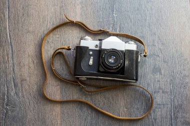 retro fotoğraf makinesinin Üstten Görünüm