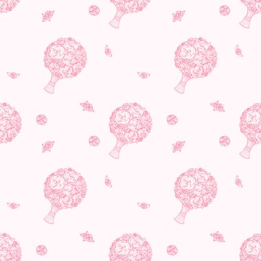 Vektör sorunsuz düğün arka plan. 