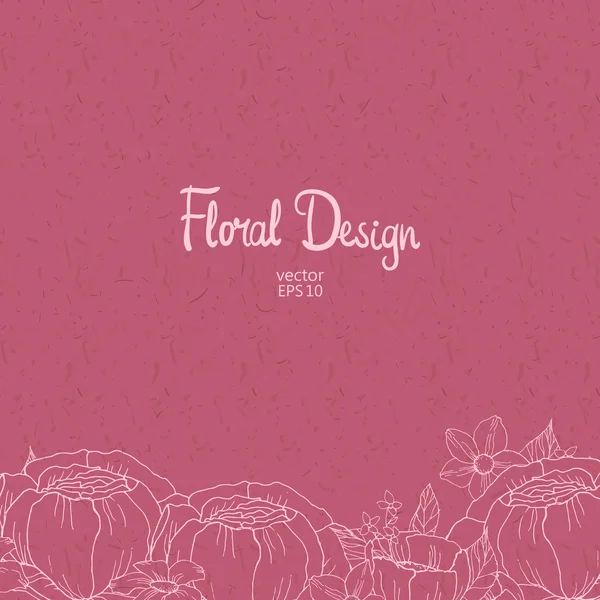 Frontière florale — Image vectorielle