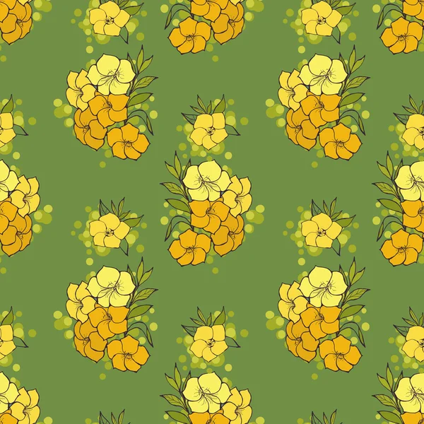 Patrón floral sin costuras — Vector de stock