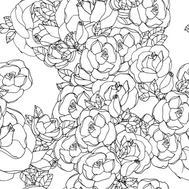 Güllerle kusursuz desen