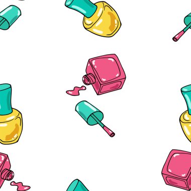 Tırnak cilası ile Seamless Modeli