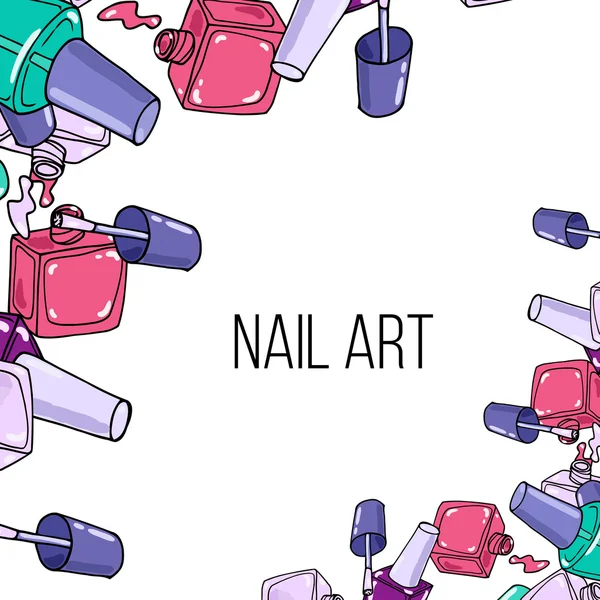 Vektör çivi cila şişeler 