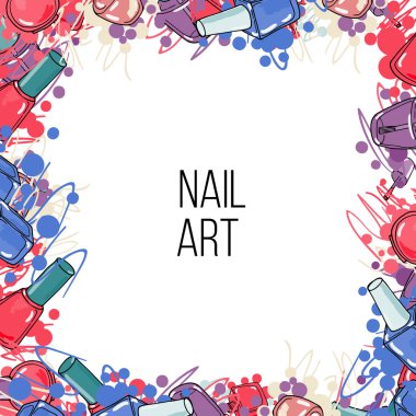 Vektör çivi cila şişeler 