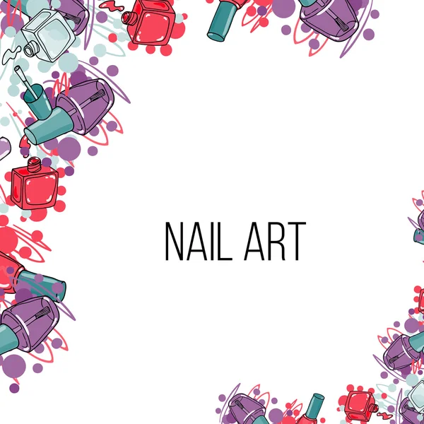 Vektör çivi cila şişeler 