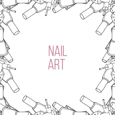 Vektör çivi cila şişeler