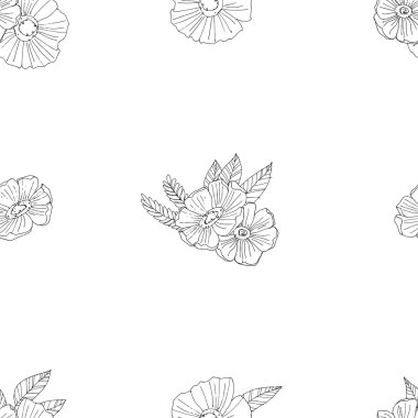 siyah ve beyaz çiçekler