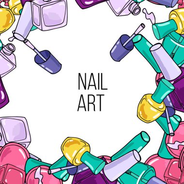 Vektör çivi cila şişeler