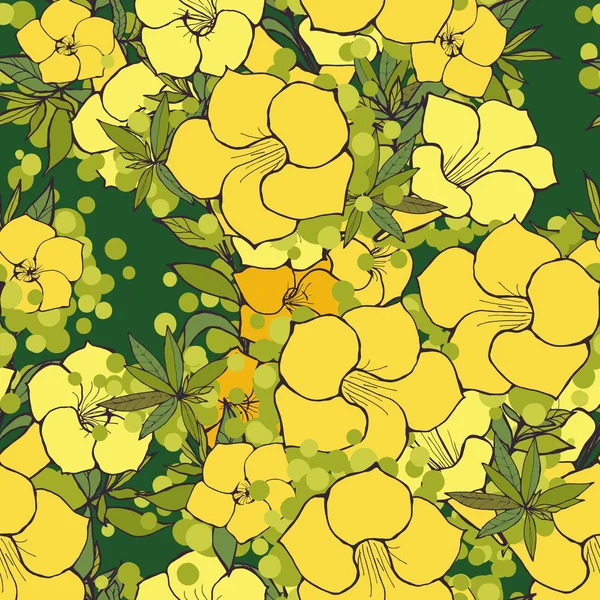 Naadloos bloemenpatroon — Stockvector