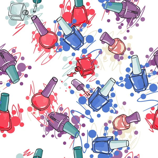 Tırnak cilası ile Seamless Modeli