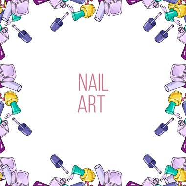 Vektör çivi cila şişeler