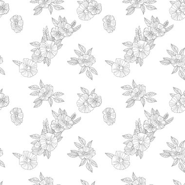 siyah ve beyaz çiçekler