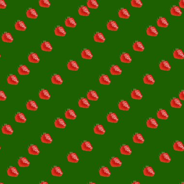 Çilekli kusursuz desen