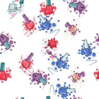 Tırnak cilası ile Seamless Modeli