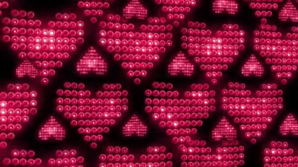 Background made of hearts — Stock Video