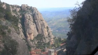 Montserrat, 29 Eylül 2014: Benedictine abbey Santa Maria de Montserrat