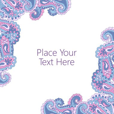 Soyut desenli köşe