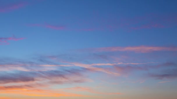 Красиві sky захід сонця — стокове відео