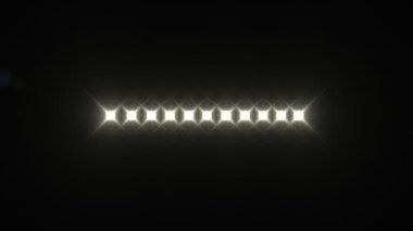 bir sahne ışıklarını satırı