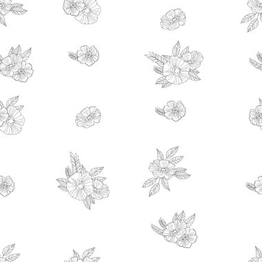 siyah ve beyaz çiçekler