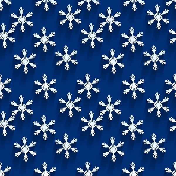 Seamless  pattern with snowflakes — Stock Vector