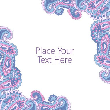 Soyut desenli köşe