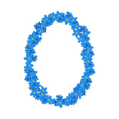 Oval çiçek çelenk